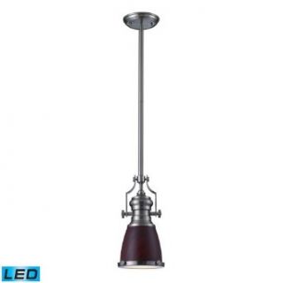 Landmark By Elk Lighting 66744 1 led Chadwick Collection Pendant In Satin Nickel (Led)   Ceiling Pendant Fixtures  