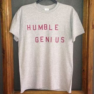 'humble genius' t shirt by rael & pappie