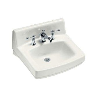 Kohler K 2031 0 Greenwich Wall mounted Commercial Bathroom Sink with Single Fauc    