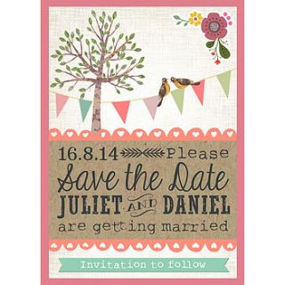 30 woodland theme save the date cards by in the treehouse