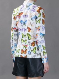 Versace Vintage Butterfly Print Shirt