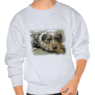 Tug at Heart Corgi Terrier Mix Dog Pullover Sweatshirts