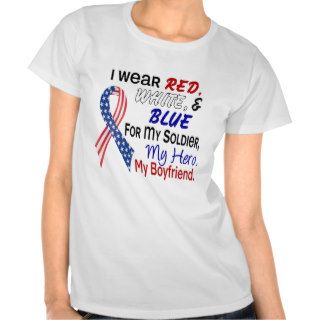 Red White Blue For My Boyfriend Shirt