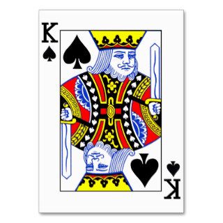 King of Spades Playing Card Business Card Templates