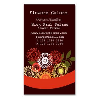 Stylish Flowers Florist Business Card Templates