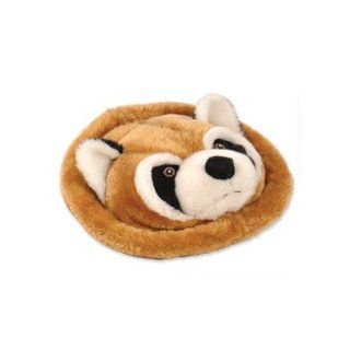 Sherpa Go Dog Mini Furry Flyer Disc Dog Toy Frisbee Raccoon 7.75"  Pet Flying Discs 
