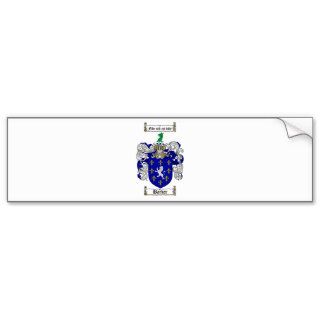 BARKER FAMILY CREST    BARKER COAT OF ARMS BUMPER STICKERS