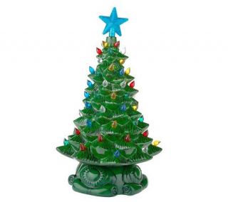 Thomas Pacconi Porcelain Light Up Christmas Tree Figurine —