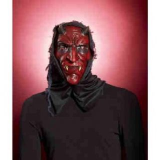 Hooded Devil (Red) Adult Mask Costume Masks Clothing