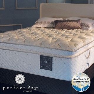 Serta Perfect Day Imperial Suite Euro Top Cal King size Mattress and Box Spring Set Serta Mattresses