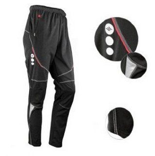 Mens 100% Polyester Material Windproof Cycling Pants  Cycling Compression Shorts  Sports & Outdoors