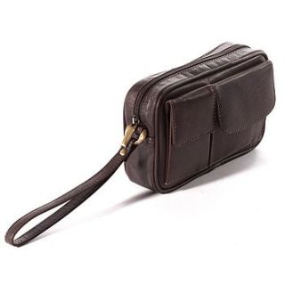corsa leather travel pouch by adventure avenue