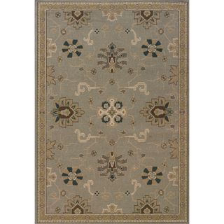 Indoor Grey and Blue Area Rug Style Haven 7x9   10x14 Rugs