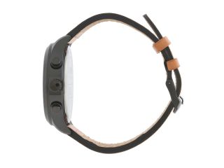Timex Intelligent Quartz Fly Back Chronograph Leather Strap Watch Black/Tan