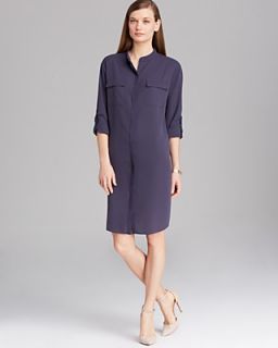 T Tahari Roll Sleeve Shirt Dress's