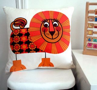 lenny lion cushion by too much too young