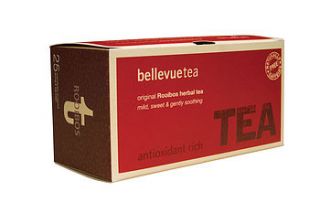 rooibos herbal tea by bellevue tea