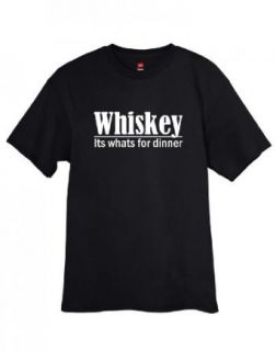 ShirtLoco Men's Whiskey Its Whats For Dinner T Shirt Clothing