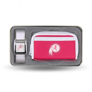 NFL Women's Team Logo Watch and Wristlet Combo Gift Set   Redskins