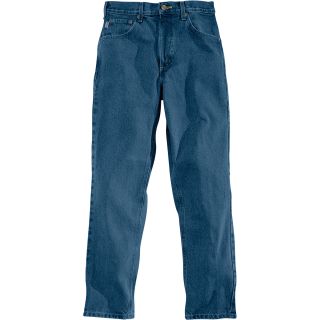 Carhartt Traditional Fit Straight Leg Jean — Dark Stone, 38in. Waist x 32in. Inseam, Regular Style, Model# B18  Jeans