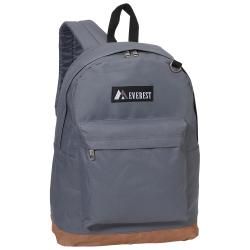 Everest 17 inch Vintage Suede Bottom Lightweight Two toned Backpack Everest Fabric Backpacks