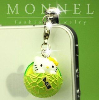 Ip334 Luxury Hello Kitty Charm Anti Dust Plug Cover for Iphone 4 4s Cell Phones & Accessories