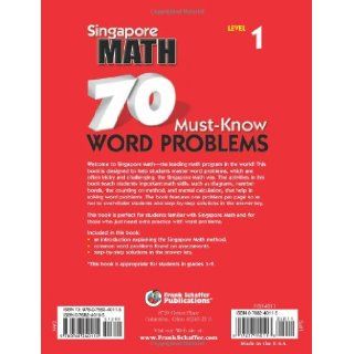 70 Must Know Word Problems, Grades 1   2 (Singapore Math) (0017257140113) Frank Schaffer Publications Books