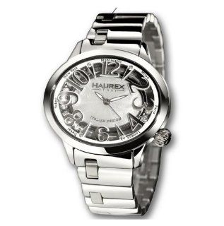 Haurex Italy Women's XA336DWM Preziosa Floating Crystal Mother Of Pearl Textured Watch Haurex Italy Watches