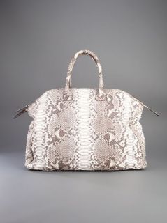 Zagliani Python Skin Tote