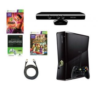 Microsoft Xbox Kinect Systemw/ Zumba Fitness and 30 Day Gamefly Trial —