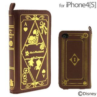 Disney Character Old Book Case for iPhone 4S/4   Alice in Wonderland Cell Phones & Accessories