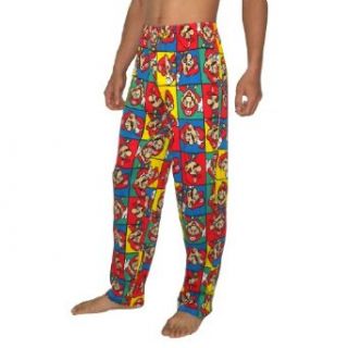 Super Mario Mens Cotton Pajama Pants X Large(40 42) Multicolor at  Mens Clothing store