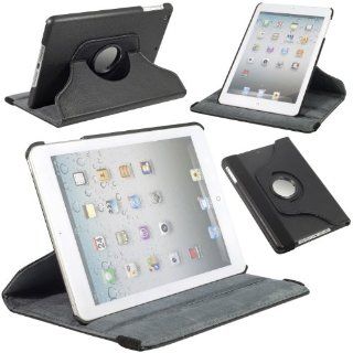 Black Leather Rotate Stand Case Folio Cover for Apple New iPad Mini shell PC333B Computers & Accessories