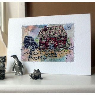 personalised new home card by trotters 'n' pooche