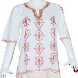 Manual Machine Embroidery Work Ladies Blouse Tunic Top Kurta Kurti World Apparel Clothing