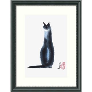 Cheng Yan 'Chinese Cat I' Framed Art Print Prints