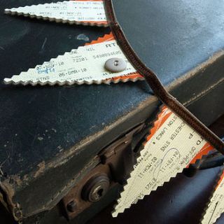 train ticket bunting by nellie and elsie
