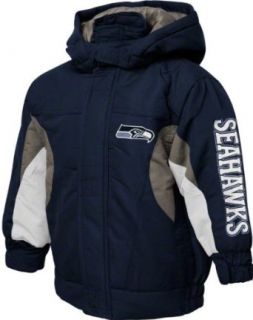 Seattle Seahawks NFL Boys, Youth Winter Jacket, Navy (X Large (18 20))  Sports Fan Outerwear Jackets  Clothing