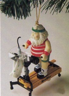 NordicTrack "On Track with SANTA" SKIER Santa Claus Christmas Tree Ornament 1997 Treasury Masterpiece Edition #3 Sports & Outdoors