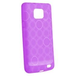 Purple Circle TPU Case/ Screen Protector for Samsung Galaxy S II i9100 BasAcc Cases & Holders