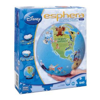 Mega Brands 540 Piece Disney Esphera Globe Characters Puzzle