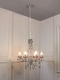Pied a Terre Roxie 6 arm crystal dropper chandelier