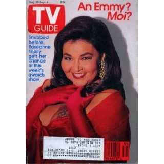 TV Guide August 29, 1992 Roseanne Barr, Dennis Miller, Emmy Awards, Drew Barrymore on 2000 Malibu Road TV Guide Books