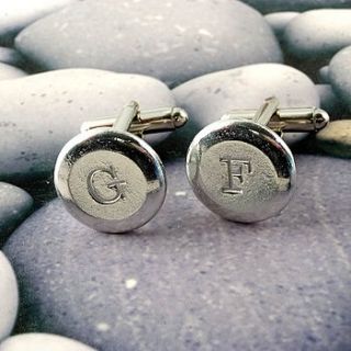 personalised initial monogrammed rd cufflinks by multiply design
