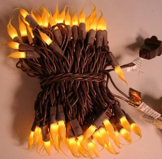 CWI Gifts 100 Count Silicone Lights, Brown Cord   Primitive Christmas Lights