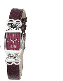 Bill Blass Chelsea Ladies Burgundy Leather Strap Watch 40715 Watches