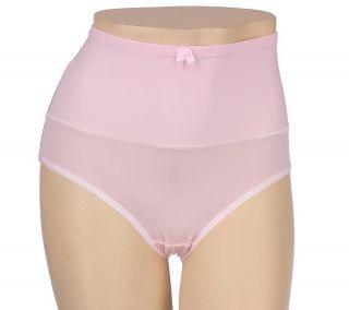 Carol Wior S/2 Microfiber Belly Band Shapewear Brief Panty —