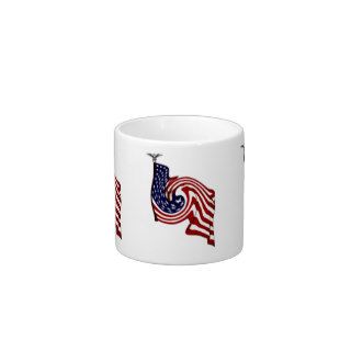 American Flag Whirlwind Flow Specialty Mug Espresso Cups