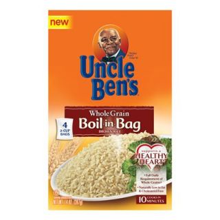 Uncle Bens Boil in Bag Whole Grain Brown Rice 4