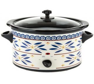 Temp tations Old World 5 qt. Ceramic Slow Cooker with Glass Lid —